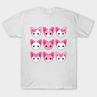 Cute Pink Sphynx Cats Pack T-Shirt